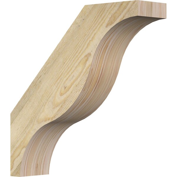 Ekena Millwork 4"W x 16"D x 16"H Funston Rough Sawn Knee Brace, Douglas Fir BRC04X16X16FST00RDF - main